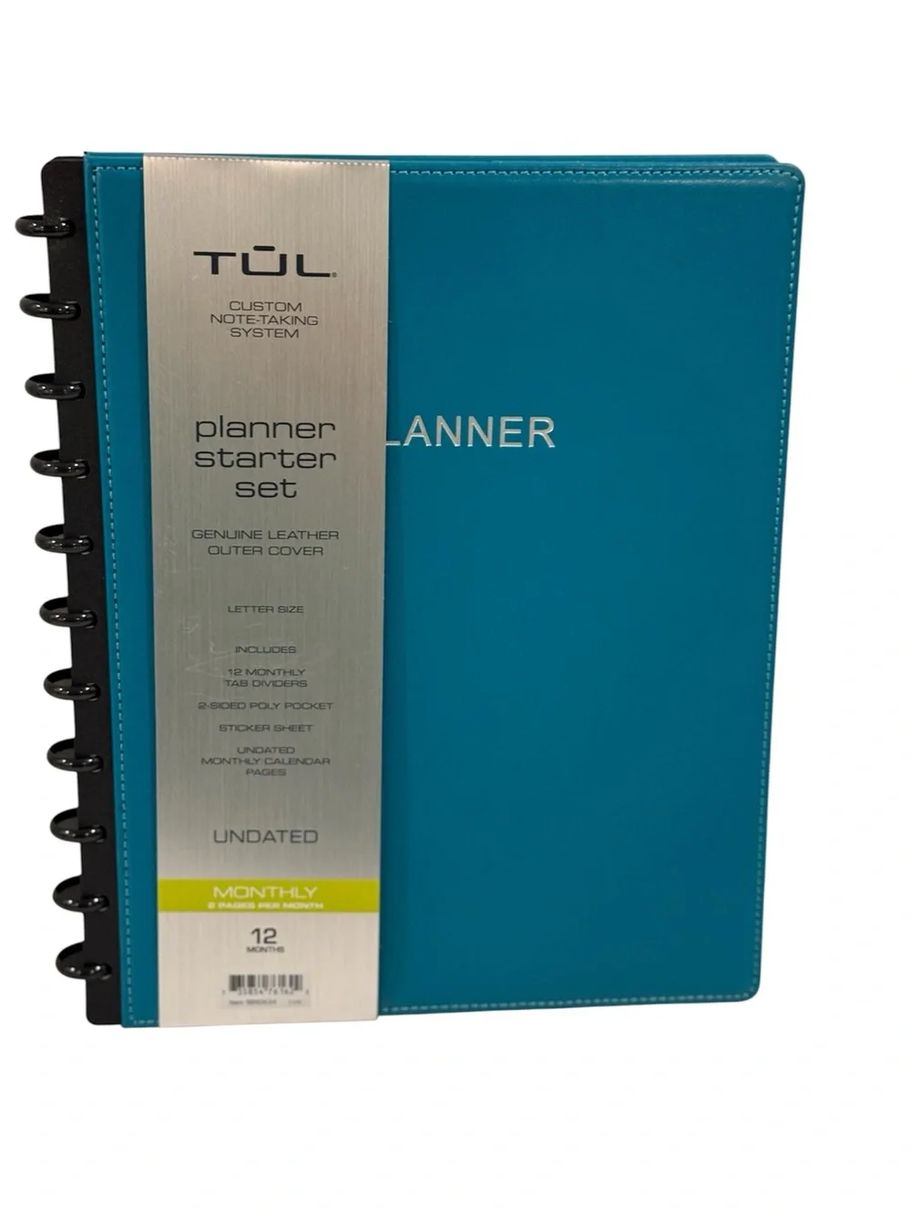 NEW TUL Leather Discbound Notebook Letter Size Planner Starter Set